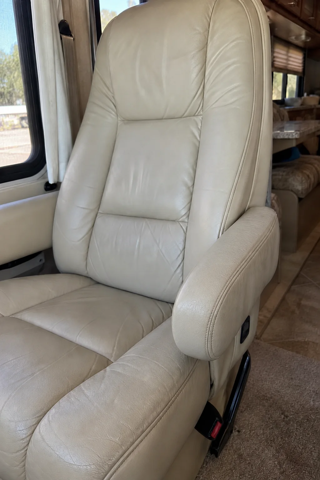 The same illustrative RV chair after restoration