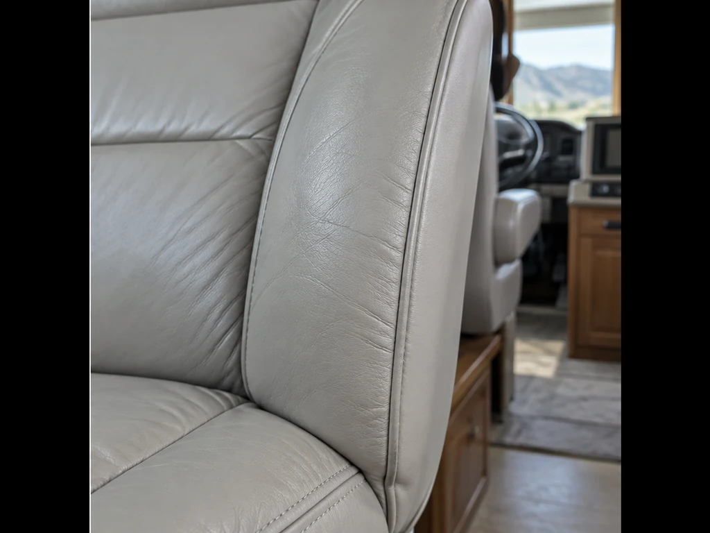 Illustrative view of the RV chair bolster with a repaired surface